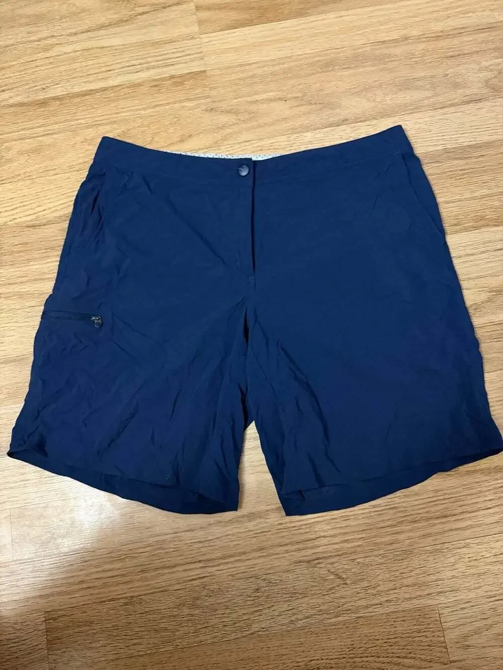 Women’s Blue Water Repellent L.L Bean trail shorts